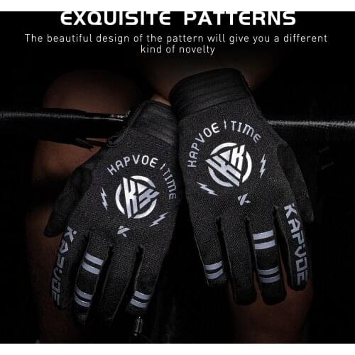 Kapvoe Cycling Gloves Bike Accessories Full Finger Anti-Slip Light Weight Sports Gloves MTB Road Bicycle Gloves Bike Gloves