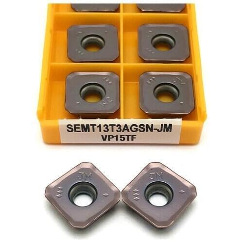 High quality Milling tool SEMT13T3AGSN-JM VP15TF Carbide insert lathe tool CNC Milling insert SEMT 13T3 Hard Alloy Cutting Tool