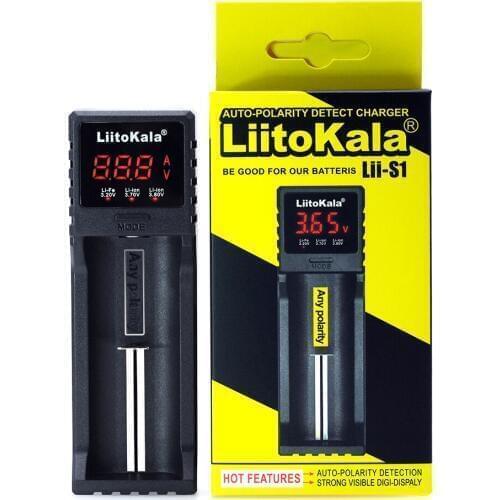 Liitokala lii-S1 18650 Battery Charger for 26650 20700 18350 16340 14500 lifepo4 3.7 V Rechareable Battery Smart Charger
