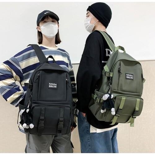 Harajuku Women Backpack Cute College Student School Bag For Teenager Girl Lady Kawaii Backpacks Nylon Fashion School Backpack