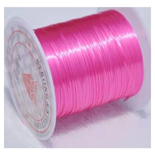 10roll 100m Sell Well 0.6mm Color Crystal Elastic Wire Beaded Wire Jewelry Findings Diy Wristband Bracelet Anklet Elastic Thread