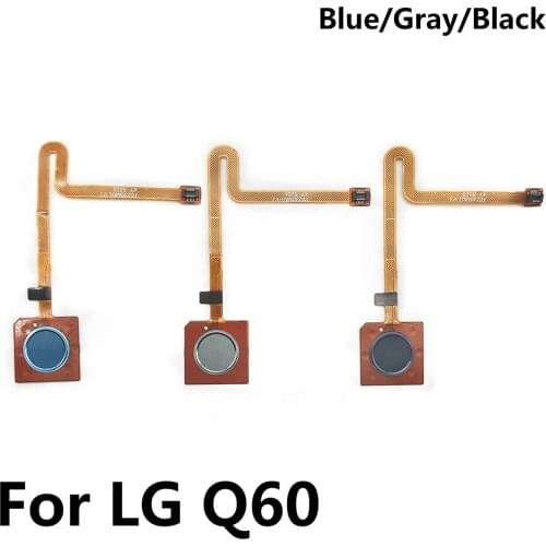 10Pcs/lot Home Button FingerPrint Touch ID Sensor Flex Cable Ribbon For LG Q60 LMX525 K50 LMX520 Replacement Parts