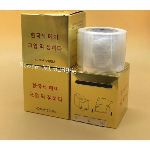 2 Box Microblading Plastic Wrap 42mm x 200m Permanent Makeup Preservative Film Tattoo Accessories Eyebrow Cover