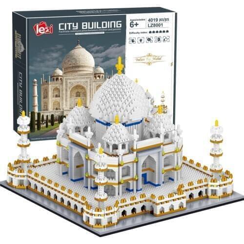4019 Pcs Micro Diamond Building Blocks Architecture Bricks Toy World Famous Taj Mahal Children Toy Compatible City Adults Gifts