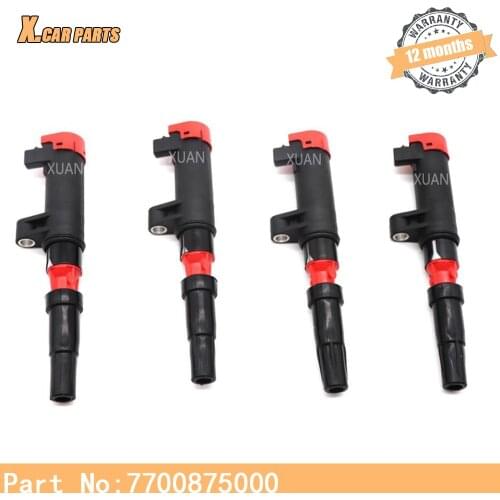 7700875000 Car High Performance Ignition Coil Kit For Renault Avantime Clio Laguna Megane Grand Megane Scenic Espace Kangoo