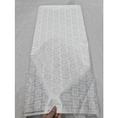 White 100%cotton embroidered basin riche gerzner top quality guinea brocade fabric polish lace for men clothing5yards/lot