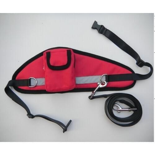 Free Shipping New Arrival Red Dog Leash With Pocket For Dogs Owner