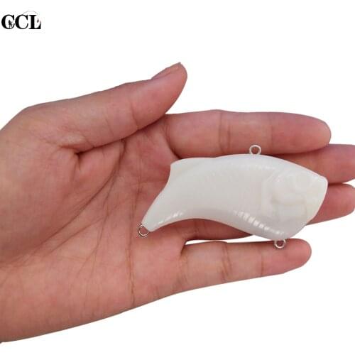 CLTBA 5pcs/lot Blank VIB Fishing Lures 6.5cm 12g Rattle Sinking Hard Lure Crank Unpainted Winter VIB Lures