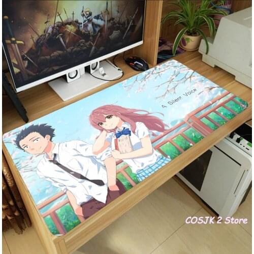 Anime A Silent Voice Ishida Shouya Mouse Pad Thicken Laptop Gaming Mice Mat Desk Keyboard Mat Anti-Slip Playmat Cosplay Gifts