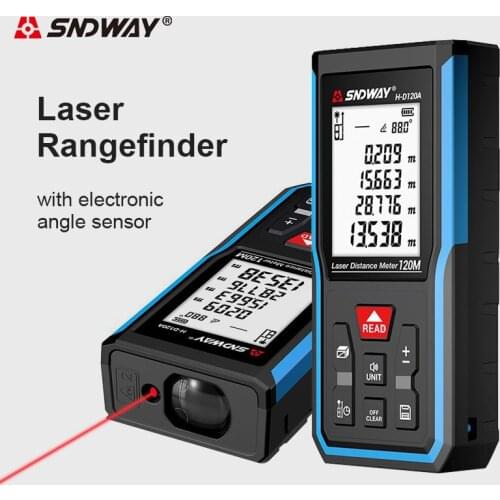 SNDWAY Laser Distance Meter Digital Rangefinder 120m 100m 70m 50m Laser Distance Measurer Electronic Level Ruler Range Finder