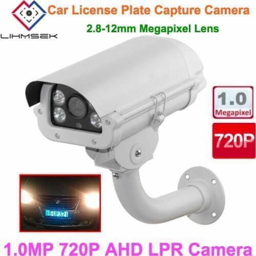 Lihmsek Intelligent 2.8-12mm Auto Iris Megapixel Lens 1.0MP 720P AHD LPR Camera for car number automatic recognition parkinglot