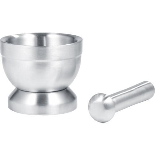 Stainless Steel Mortar And Pestle Garlic Spice Mixing Grinding Bowl Set Kitchen Garlic Grinder Tool Kitchen Gadget
