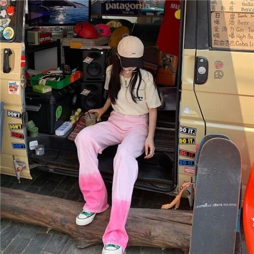 New Soft High Waist WomenS Trousers Denim Loose Streetwear Summer Girls Jeans Woman Pants Femme Pantalon Mujer Thin Velvet