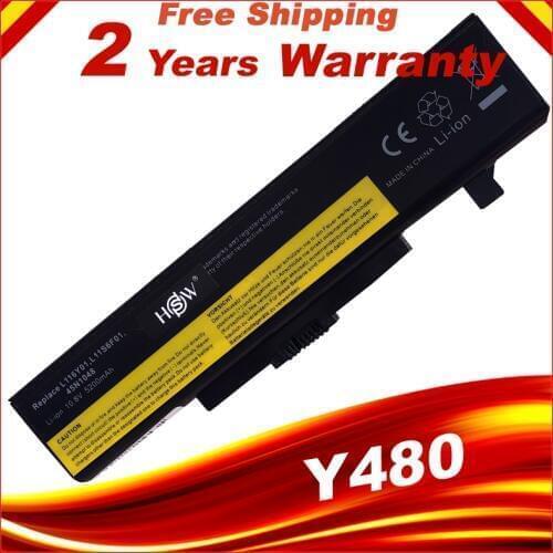 HSW New 6cell Laptop battery for Lenovo g480 g400 Y480 Y485 Y580 Z580 G500 Z485 Z480 G485 G410
