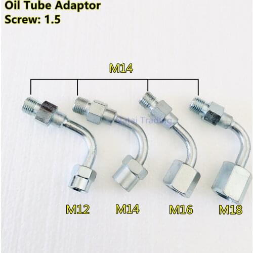 Oil tube conversion joint common rail injector connect joint to the common rail tube, bent oil tube pipe