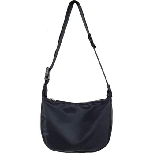 2021 New High Quality Nylon Zipper Womens Bag Preppy Style Ladies Hobo Phone Bag Small Youth Shoulder Crossbody Bag Whole Sale