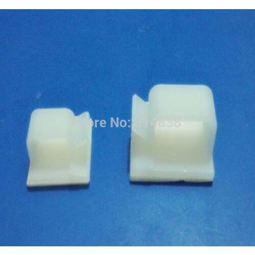Wkooa WCL-1368 White Nylon Plastic Self Adhesive Tie Mount Wire Saddle Side Entry 500 Pcs