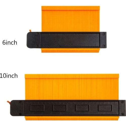 Lock Wider Contour Gauge Profile Tool Alloy Edge Shaping Wood Measure Ruler Duplications Laminate Tiles Meethulp Gauge