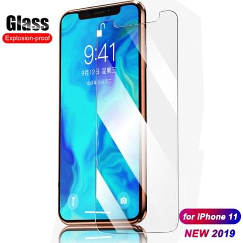 Tempered Glass for iPhone 11 Pro MAX 2019 X S R XR XS MAX 7 8 6 S 6S Plus 5 5S 5C SE Screen Protector Hard 9H