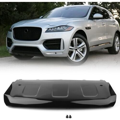 Car Front Bumper Protector Guard Skid Plate Cover ABS Gloss Black For Jaguar F-Pace R-Sport Z761 2016 2017 2018 2019 2020