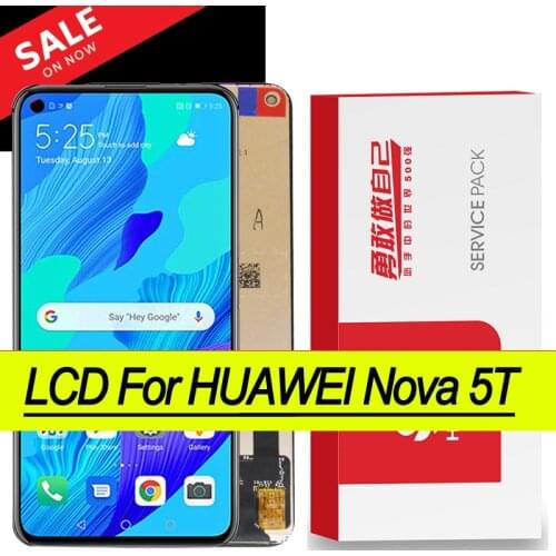 Orignal 6.26'' Display for Huawei Nova 5T YAL-L21 L61A L61D L71A LCD Touch Screen Digitizer for Huawei Nova 5t Repair Parts