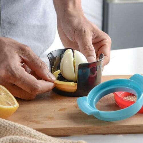 1 PC Plastic Egg Cutter Multi-Functional Egg Slicers Divider Cut Egg Device Egg Tool Kitchen Tools Accessories 90 x 104 x 56 MM