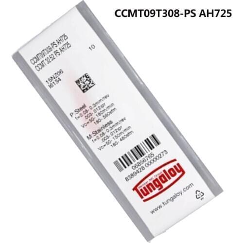 10pcs 100% Original CCMT09T304 CCMT09T308 PM PS AH725 Carbide Inserts Turning Tools Lathe Tools External Turning Blade Tools