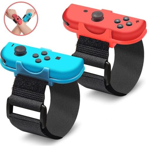 Just Dance 2 Pack, Dance Band Wrist band for Nintendo Switch, Adjustable Hook Loop Elastic Strap for Joy Cons Controller