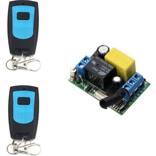 AC 220V 1CH 10A Wireless Remote Control Switch Relay Receiver Board+ Waterproof Transmitter 315/433Mhz