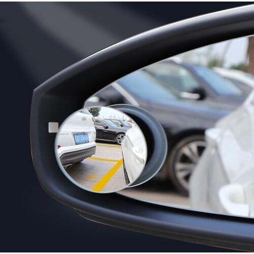 Car Rear View Convex Mirror 360 Degree HD Blind Spot Mirror Adjustable Car Reversing Wide-angle Parking Frameless Mirror