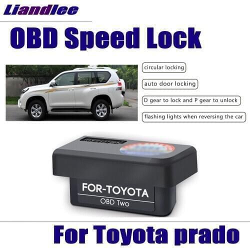 Auto OBD Speed Lock For Toyota Prado 2010-2018 2019 2020 Car Accessories Door Device Plug & Play Profession Alarm System