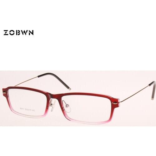 Big size optical glasses women оправа для очков женщин can put reading lens for old man ultra light steel wire temple red black