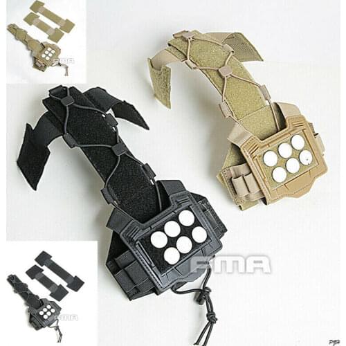FMA Helmet Cover Weight Pouch Bag Elastic Battery Holder Universal Multifunction TB1368-BK/DE