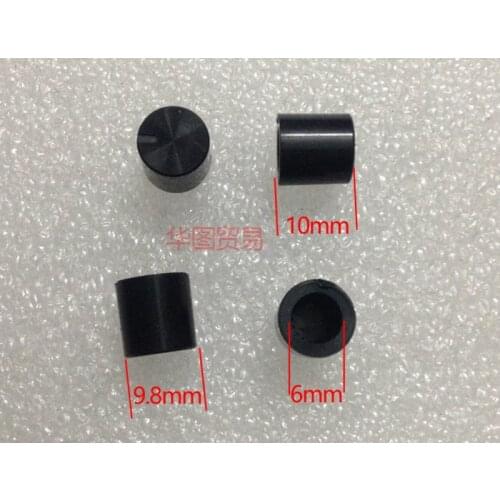 50pcs Cylindrical Audio Audio Switch Knob Cap / Mixer Mixer Effect Potentiometer Knob Cap / Diameter 9.8*10mm