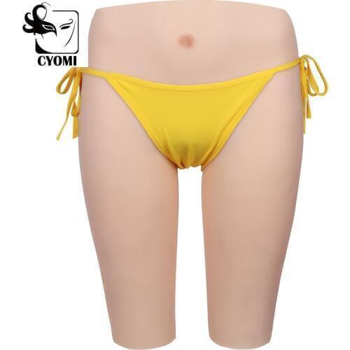 CYOMI 5-Point Silicone Realistic Shemale Panties Crossdresser Silicone Pants Fake Pussy Underwear Transgender Drag Queen 2G