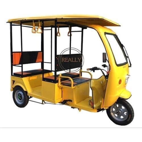Electric Motorized Tricycles for Adults Three Wheel Bicycle with Open Body Mini Tuk Tuk for Elderly