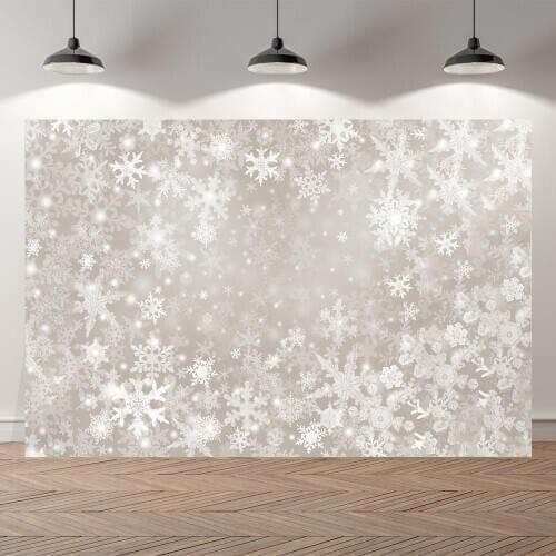Snow Flake Grey Christmas Photography Backgrounds Christmas Holiday Scene Newborn Baby Children Studio Wood Photo Backdrop P1043