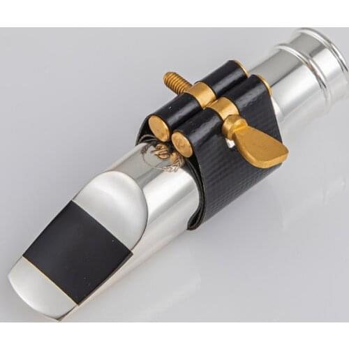 JM Professional Tenor Soprano Alto Saxophone Metal Mouthpiece Silver Plated Mouthpiece Sax Mouth Pieces Size 56789