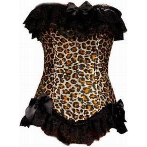 Leopard Pattern Corset 3S9444 Hot Sale Beautiful Body Shape Corset Sexy Waist Corset