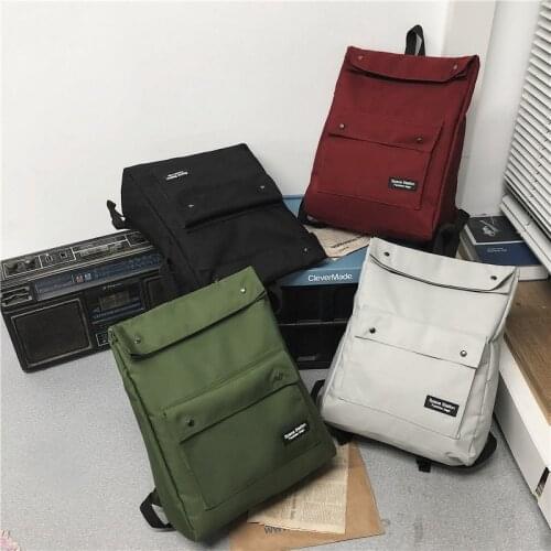 Fashion Backpack Trend Couple Women Backpacks Simple Unisex Student School Bags Leisure Travel Bag Large Capacity Daily Pack