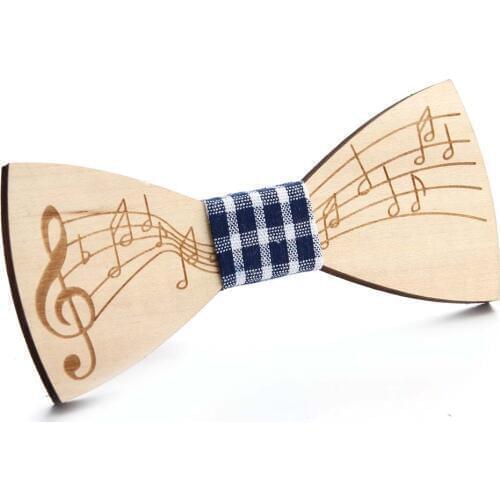 Musician Gift Wooden Bow Tie Treble Clef for Father Boyfriend Husband Teacher Student Artist Music Lover Gift Sign Print Summer