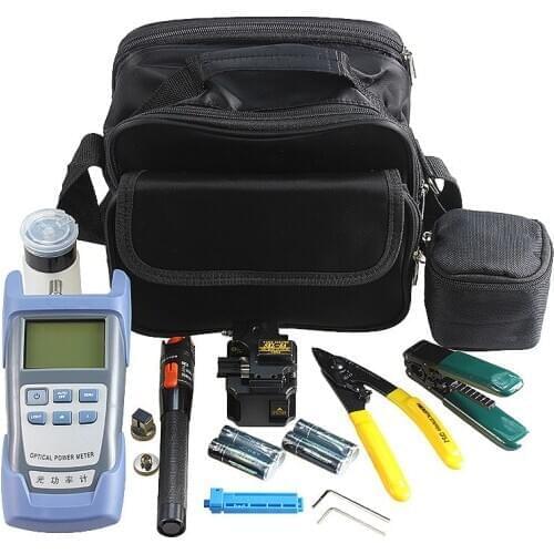 6 In 1 Fiber Optic FTTx ToolKits , Fiber Cleaver SKL-8A/ Strippers/ Optical Power Meter 1mW/ VFL 10mW