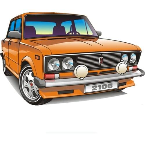 Lovely High Quality Car Sticker VAZ 2106 Decal Bumper Windshield KK PVC 18cm X 12cm