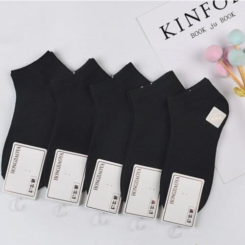 5 Pairs 1 Lot Unisex Men Women Socks 1 Set Pack Harajuku Streetwear Short Ankle Socks White Black Casual Hip Hop Skateboard Sox