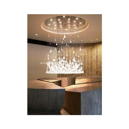 Post-modern living room dining room chandelier personality UFO clothing store beauty salon chandelier villa duplex building deco