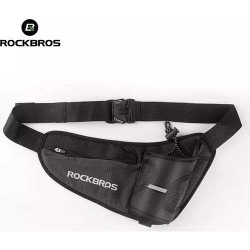 ROCKBROS Cycling Running Hydration Belt Waist Bag Marathon Jogging Pouch Fanny Pack Phone Holder Water Bottles