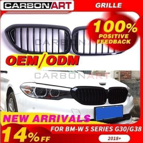 G30 Grille F90 M5 front Bumper Kidney Radiator Hood Grill for BM 5 Series 2018+ Sedan Wagon 530e 535i 540i