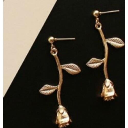 Bohemia Leaves Flowers Geometric Drop Metal Long Dangle Earrings Brincos Oorbellen Earrings Boucle D'oreille Femme 2017