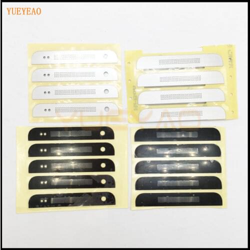 YUEYAO Replacement Top Bottom Cover Housing For HTC One Mini M4 601e Front Frame Housing,Sliver Black Color