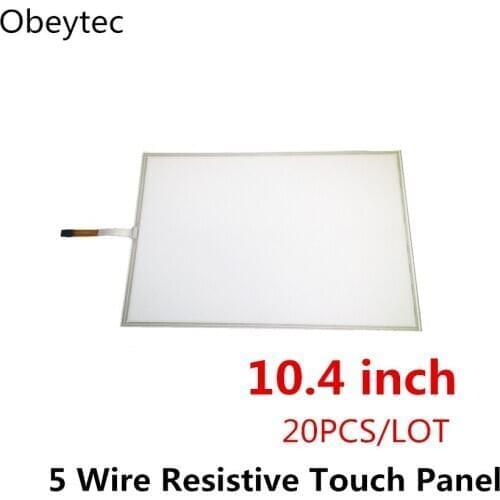 TS104A5B01*20PCS 10.4 inch 5 wire resistive touchscreen panel, AA 212*158.5mm, OA 229*173.5mm